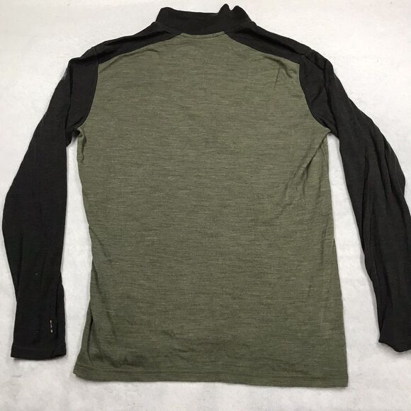 SMARTWOOL Shirt Men L Green Classic Thermal Base Layer Merino 250 Wool Runner - Picture 2 of 10